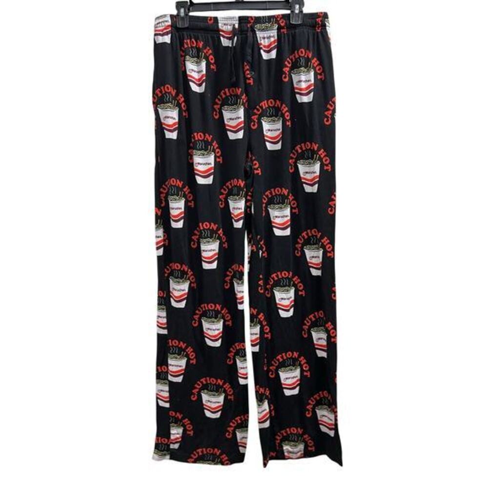 Maruchan ramen noodle Caution Hot Ramen leisure lounge pants pockets sz XL